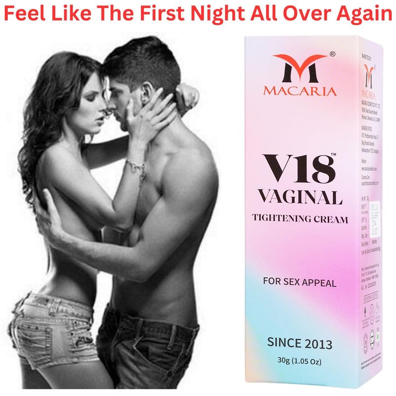 MACARIA V18 Vaginal Tightening Cream for Women – Natural Yoni Rejuvenation & Intimate Firming Cream Gel – Herbal Feminine Tightening for Loose Vagina, INTIMATE Care, pH Balanced, Paraben-Free