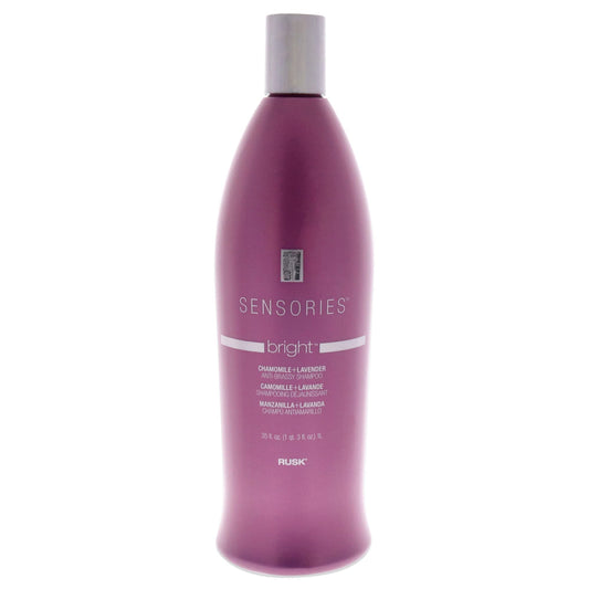 RUSK Sensories Bright Chamomile and Lavender Brightening Shampoo, Color-Enhancing Conditioner Improves Color and Tone for, Dull Silver, Gray or White Hair, 35 fl. oz