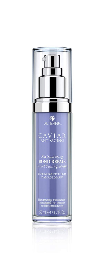 Alterna Caviar Anti-Aging Restructuring Bond Repair Leave In Hair Serum Treatments for Damaged Hair | Sulfate Free, Paraben Free