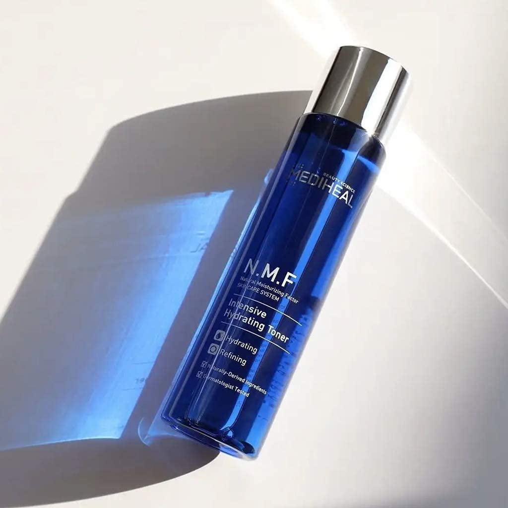MEDIHEAL N.M.F Intensive Hydrating Toner, No.1 Korean Skincare Brand, 5.5 fl.oz (165ml) Ultra Hydrating and Soothing Boosting Toner for Dry and Rough Skin