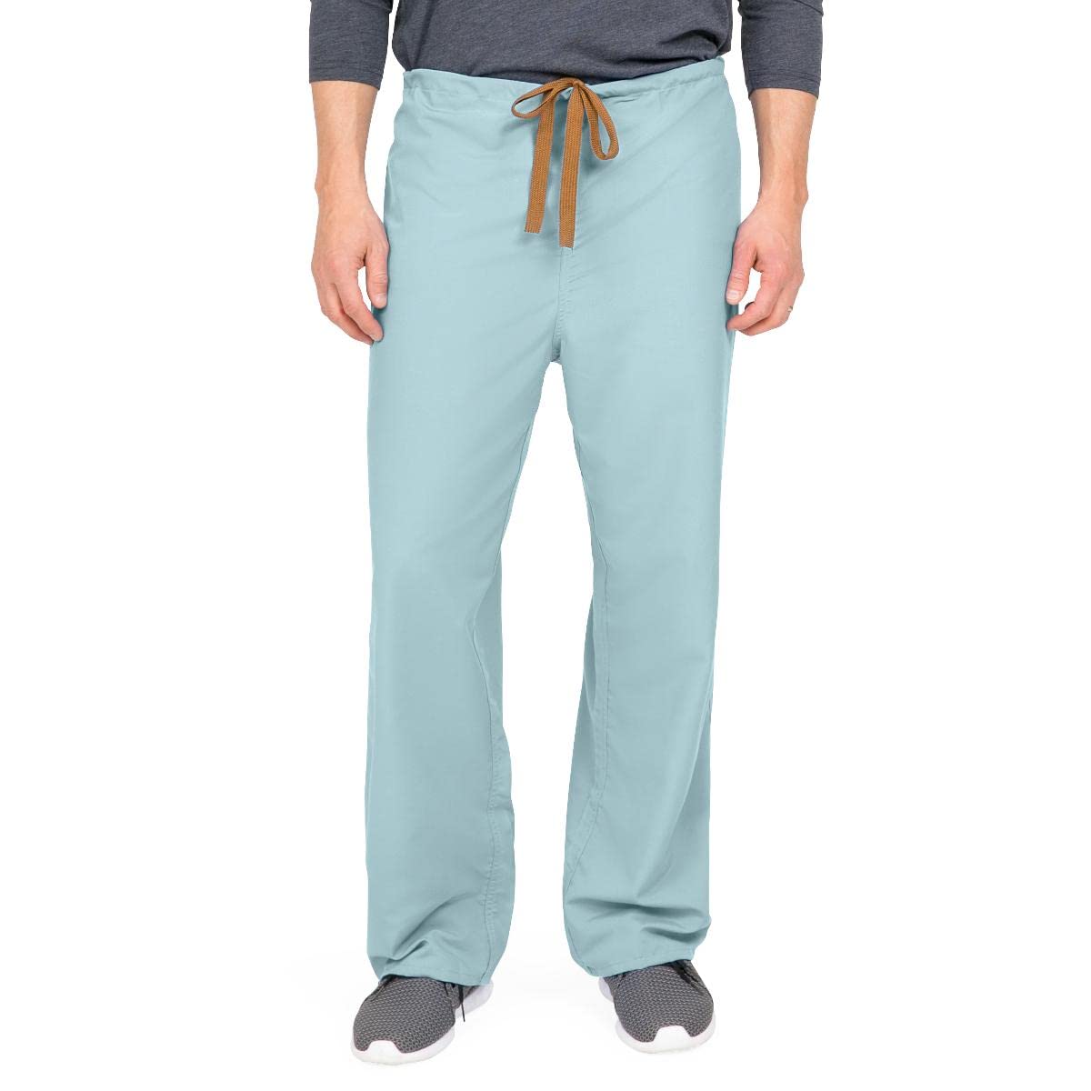 Medline 800NTZXXXL-CA PerforMAX Unisex Reversible Front-Drawstring Scrub Pants, Misty, Size 3XL, Regular Inseam