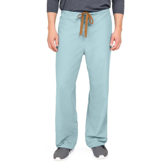 Medline 800NTZXXXL-CA PerforMAX Unisex Reversible Front-Drawstring Scrub Pants, Misty, Size 3XL, Regular Inseam