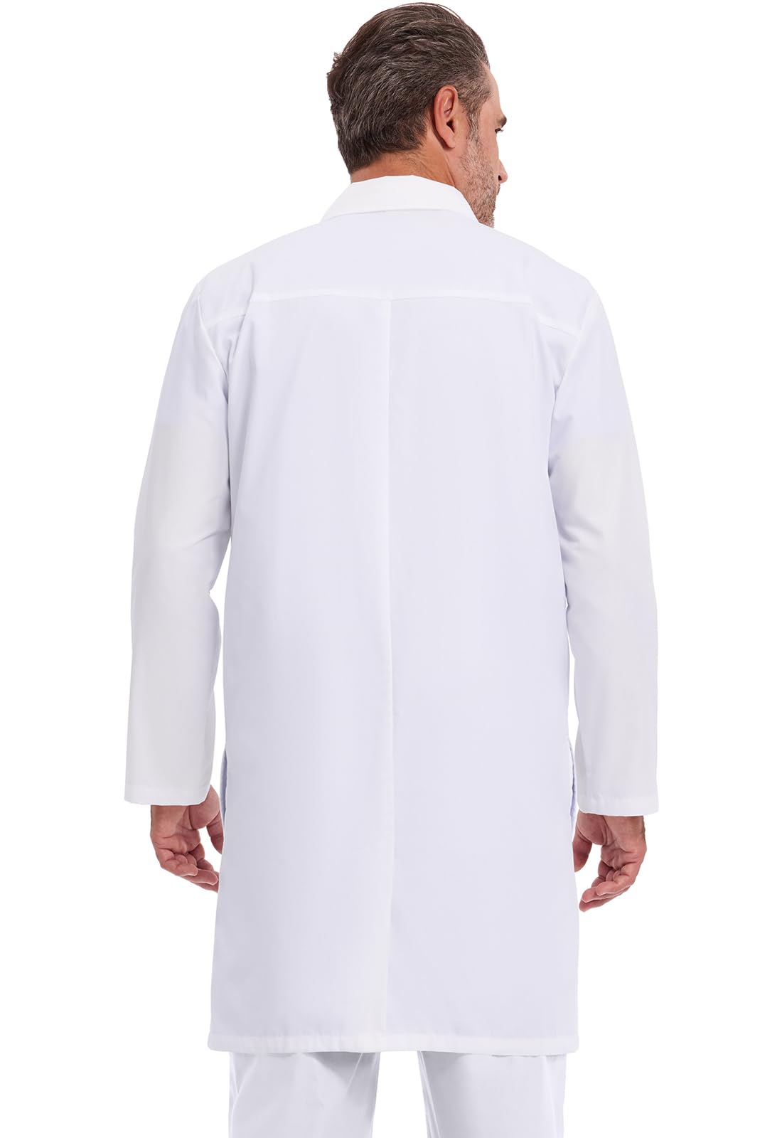 Dickies Lab Coat for Men and Women 40" Button Front Closure Unisex Lab Coat with 3 Pockets - 83403
