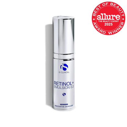 iS Clinical Retinol+ Emulsion 0.3, reduce fine lines and wrinkles, smooths appearance, helps brighten complexion