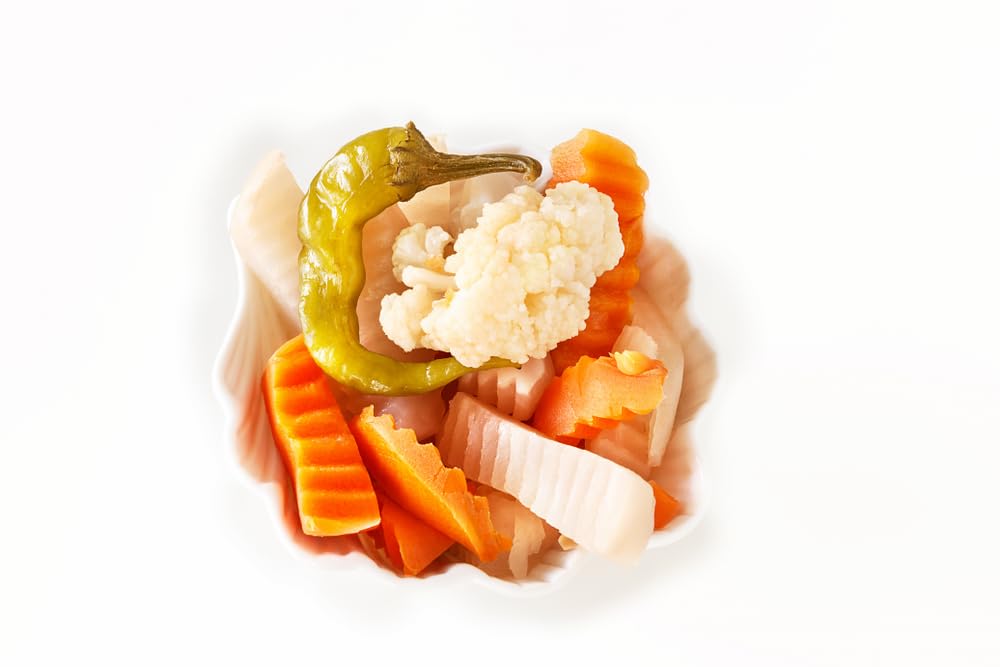 Sanniti Giardiniera | Pickled Mixed Vegetables | Cauliflower, Carrots, Celery, and Peppers | Kosher, 29 oz