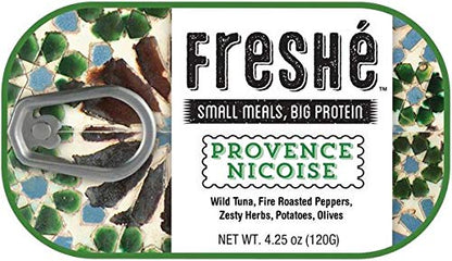 Freshé Gourmet Canned Tuna (Provence Nicoise, 10 Pack) Healthy High-Protein Snack & Ready to Eat Meal – Premium All-Natural, Non-GMO, Wild Caught Tuna – Gluten Free, Keto Diet Friendly