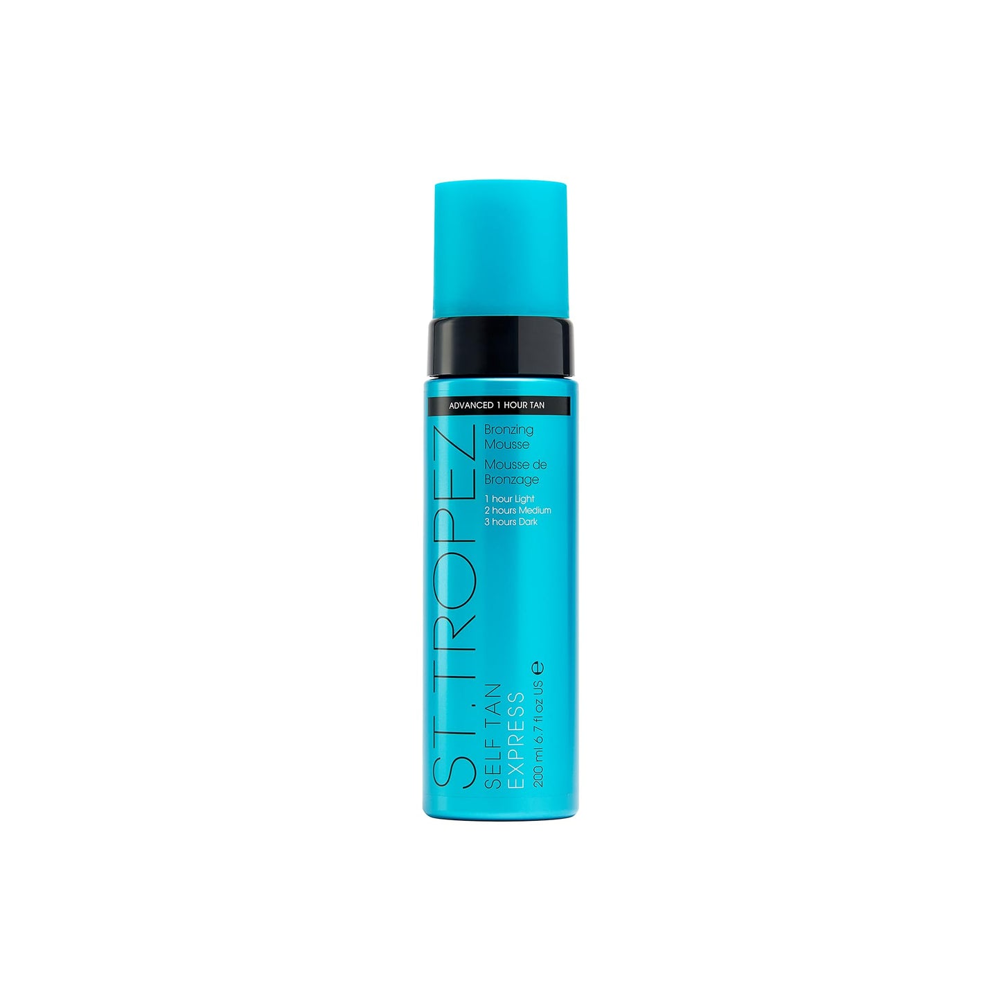 St.Tropez Self Tan Express Mousse, Fast Acting Fake Tan, Develops in 1-3 Hours, Streak-Free Finish, Vegan, Natural & Cruelty Free, 6.7 Fl Oz