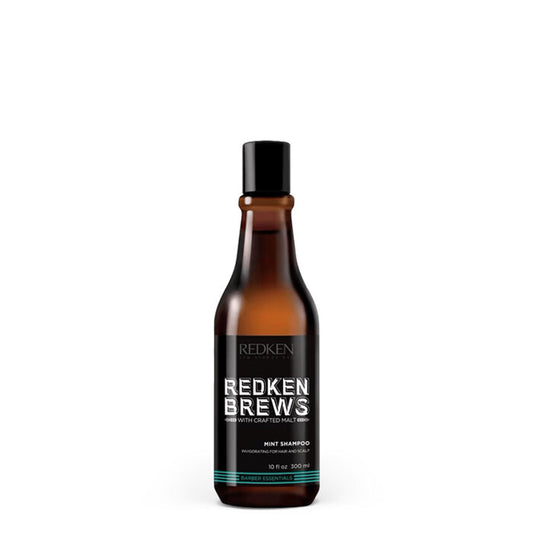 Redken Brews Mint Shampoo For Men - With Menthol For Soothing and Refreshing Scalp and Hair, For All Men's Hair Types, Energizing Mint Scent