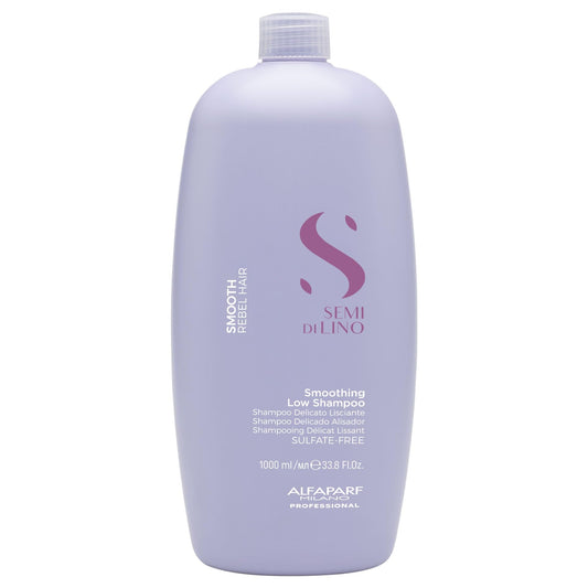 ALFAPARF MILANO Semi Di Lino Smoothing Sulfate Free Shampoo - Anti Frizz Hair Care & Cleansing Shampoo to Revitalize Dry Hair & Restore Shine