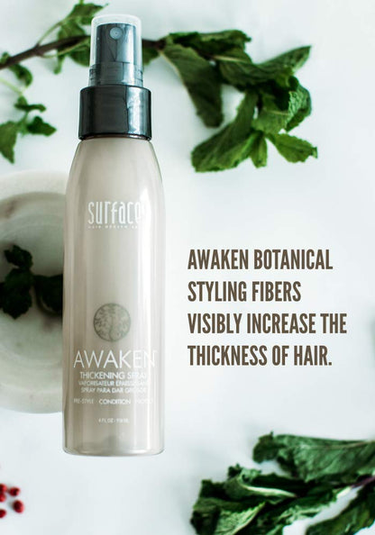Surface Hair - Awaken Thickening Spray, Pre-Style Conditioning and Protection, 4 Fl. Oz.