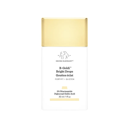 Drunk Elephant B-Goldi Bright Drops - 30 ml/1 fl oz - Illuminating Color Serum Drops - Clean Clinical Skincare - Cruelty-Free - Dermatologist-Tested - Free of Essential Oils, Silicones, and Fragrance