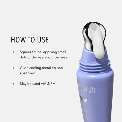 HydroPeptide Vital Eyes, Instant Awakening Serum, Cooling Rollerball Under Eye Moisturizer 0.5 Ounce