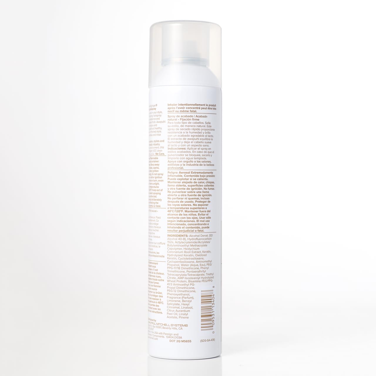 Awapuhi Wild Ginger by Paul Mitchell Finishing Spray, Firm Hold, Natural Finish Hairspray, For All Hair Types, 9.1 oz