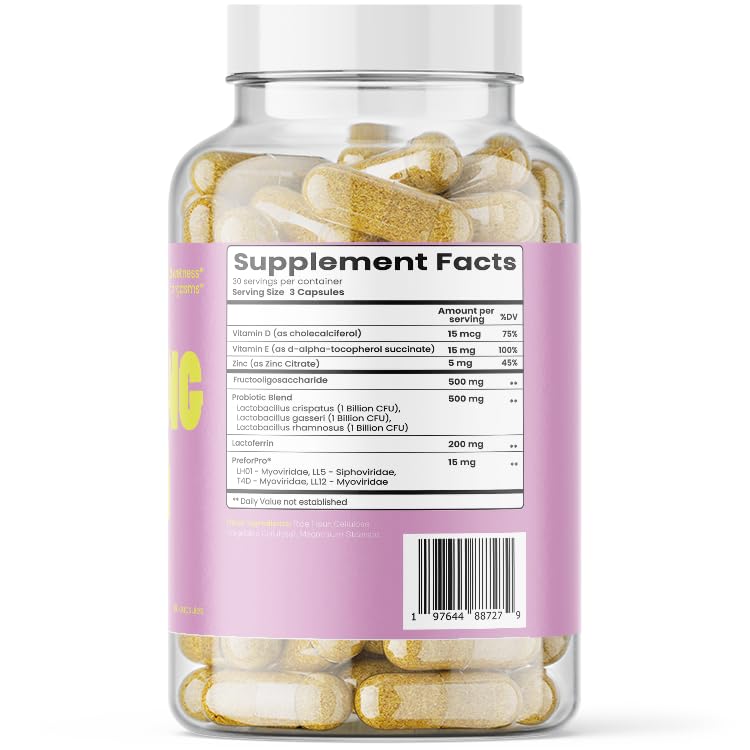 Vitaliboost Soaking Wet - Probiotic for Total Vaginal Health & Increased Wetness - 90 Capsules (1 Month Supply)