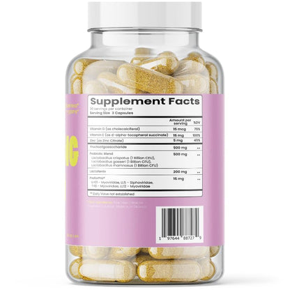 Vitaliboost Soaking Wet - Probiotic for Total Vaginal Health & Increased Wetness - 90 Capsules (1 Month Supply)
