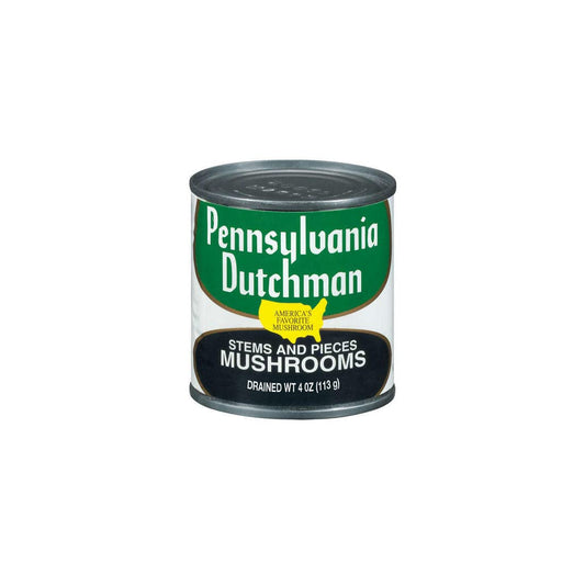 Mushrooms Stems and Pieces 4 OZ (Pack of 12) F