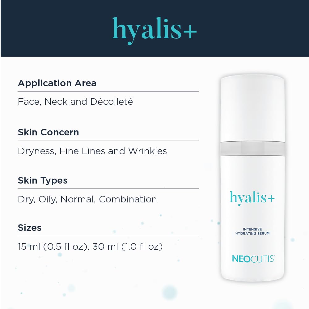Neocutis Hyalis+ Intensive Hydrating Serum - Anti-Aging and Oil-Free