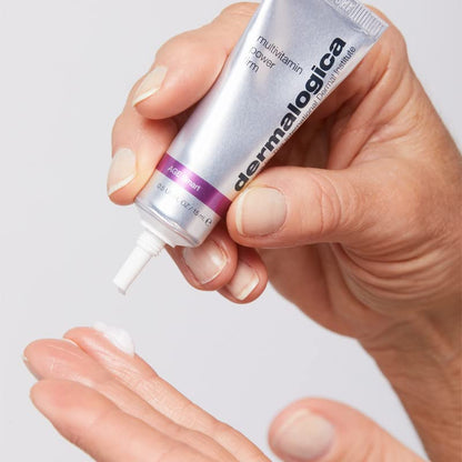 Dermalogica Multivitamin Power Firm Eye Cream for Dark Circles and Puffiness, Anti-Aging Wrinkle Firming Under Eye Treatment with Antioxidant Vitamins