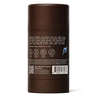 PAPATUI by Dwayne Johnson Mess-Free Enhancing Tattoo Stick | Revitalize, Protect and Brighten Tattoos | Made with Vitamin E | Coconut Woods | 2.6oz