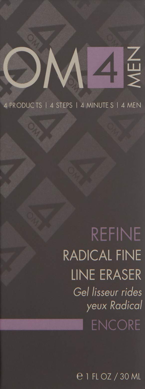 Organic Male OM4 Refine: Radical Fine Line Eraser Eye Gel - Age Corrective, Reduce Fine Lines, Puffiness