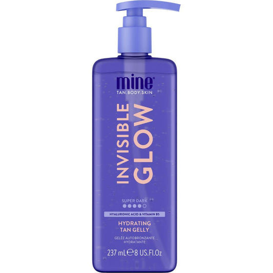 MineTan Clear Self Tanning Gel | Super Dark Invisible Tan Gel - Best Transfer Free Sunless Tanner, Hydrating, Quick Apply, For a Dark Bronze Skin Finish, Face & Body, 8 Fl Oz