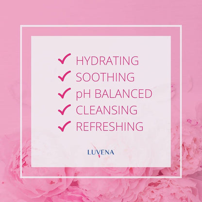 Luvena Lubricant for Women, Relieves Feminine Dryness, Intimate Skin Care & Menopause Support, Moisturizing Lubrication Gel, Non Staining, pH Balanced, Water Based, Paraben & Glycerin Free (2 Pack)