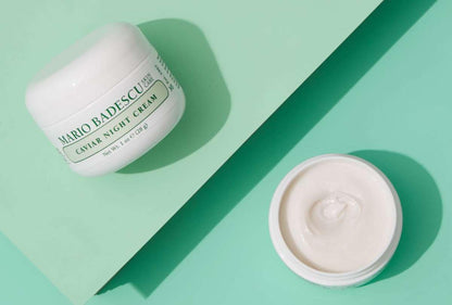 Mario Badescu Caviar Night Cream for Women Anti Aging Ultra-Rich Face Cream Formulated with Revitalizing Caviar Extract & Smoothing Elastin, Ideal for Dry or Sensitive Skin, 1 Oz