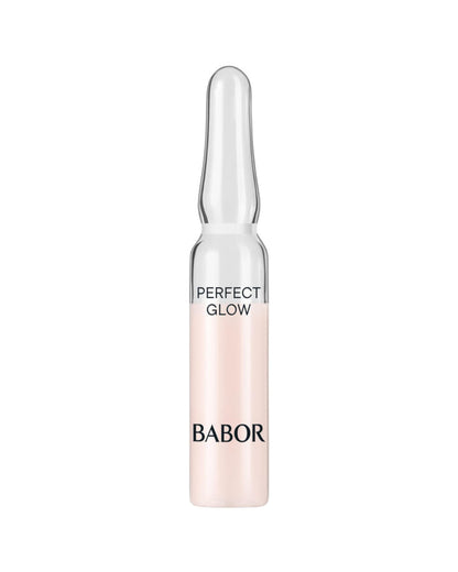 BABOR Perfect Glow Ampoule Serum Concentrates, Perfection Peptide P3 and Glow Pigments to Plump and Even Skin Tone, Brighten and Revitalize Dull and Dry Skin