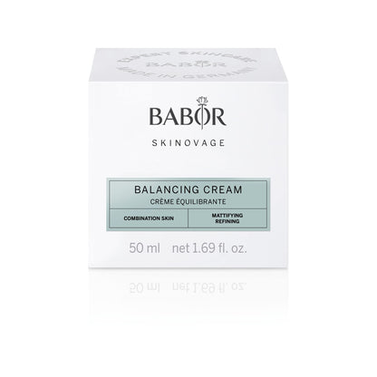 BABOR SKINOVAGE Balancing Cream, Gesichtscreme für Mischhaut, Mattierende Feuchtigkeitspflege für ebenmäßigen Teint, Anti-Aging, 50 ml