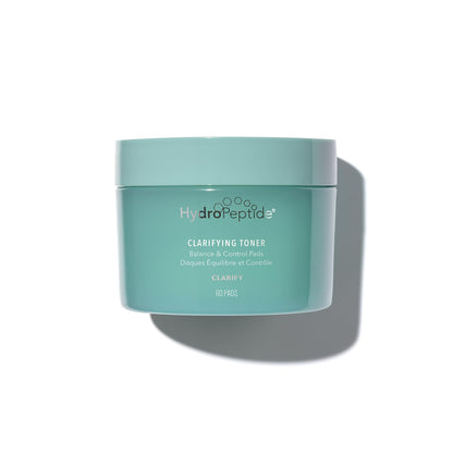 HydroPeptide Clarifying Toner Pads with Peptides for Balance & Control, (60 Pads)