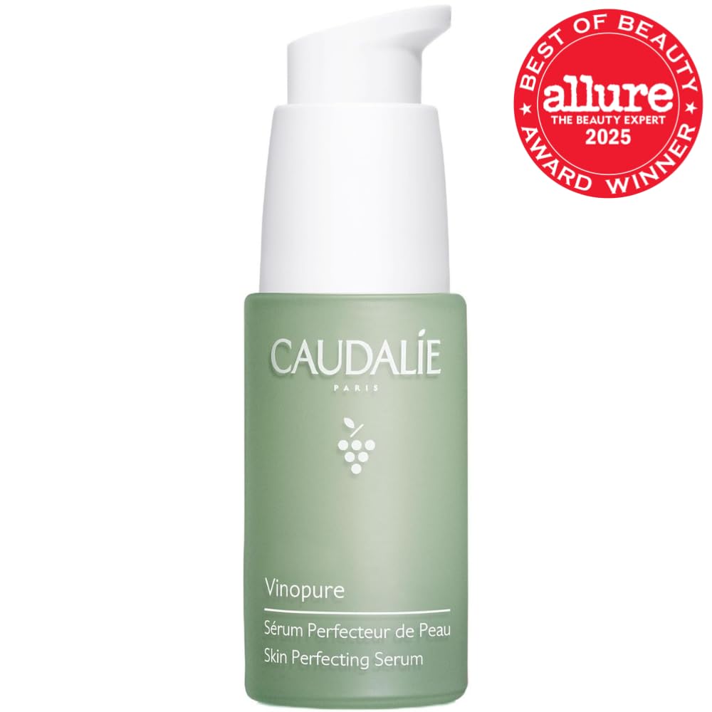 Caudalie Vinopure Natural Salicylic Acid Pore Minimizing Serum with Niacinamide, Skin Perfecting Serum - 30 mL
