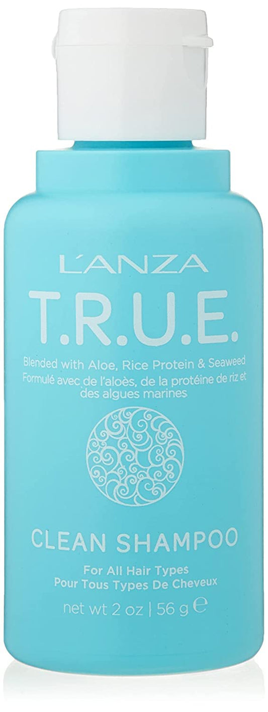 L'ANZA T.R.U.E. Clean Sustainable Shampoo - Rich with Aloe Vera and Rice Protein, Color Safe Daily Hair Care, Fragrance-Free, for Fresh Clean Hair