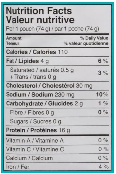 Raincoast Trading Global Wild Skipjack Tuna Pouch Mayo and Chives Wild Caught Pole and Line Certified Sustainable Ready To Eat No Draining No Mess - Pack of 6 2.6oz Pouches