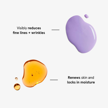 HERBIVORE Wrinkle-Fighting Regimen – MOON FRUIT 1% Bakuchiol & Peptides Serum + PHOENIX Rosehip Anti-Aging Face Oil - for Smoother, Youthful Skin, Plant-based, Vegan, Cruelty-free
