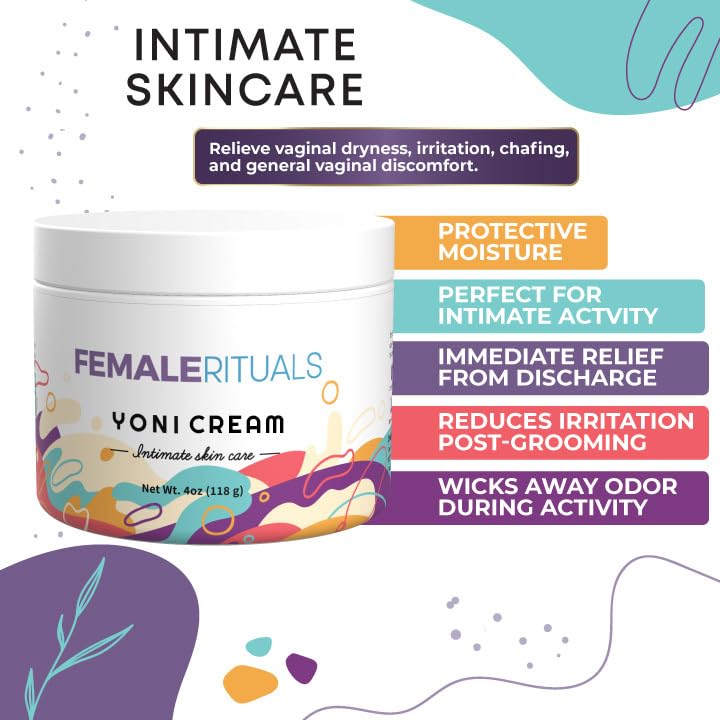 Intimate Vaginal Moisturizer for Women Clinically Tested for Dryness, Itching, Burning & Vagina Odor - All Natural Vaginal Moisture Cream for Feminine Care & Intimate Skin Care 4oz