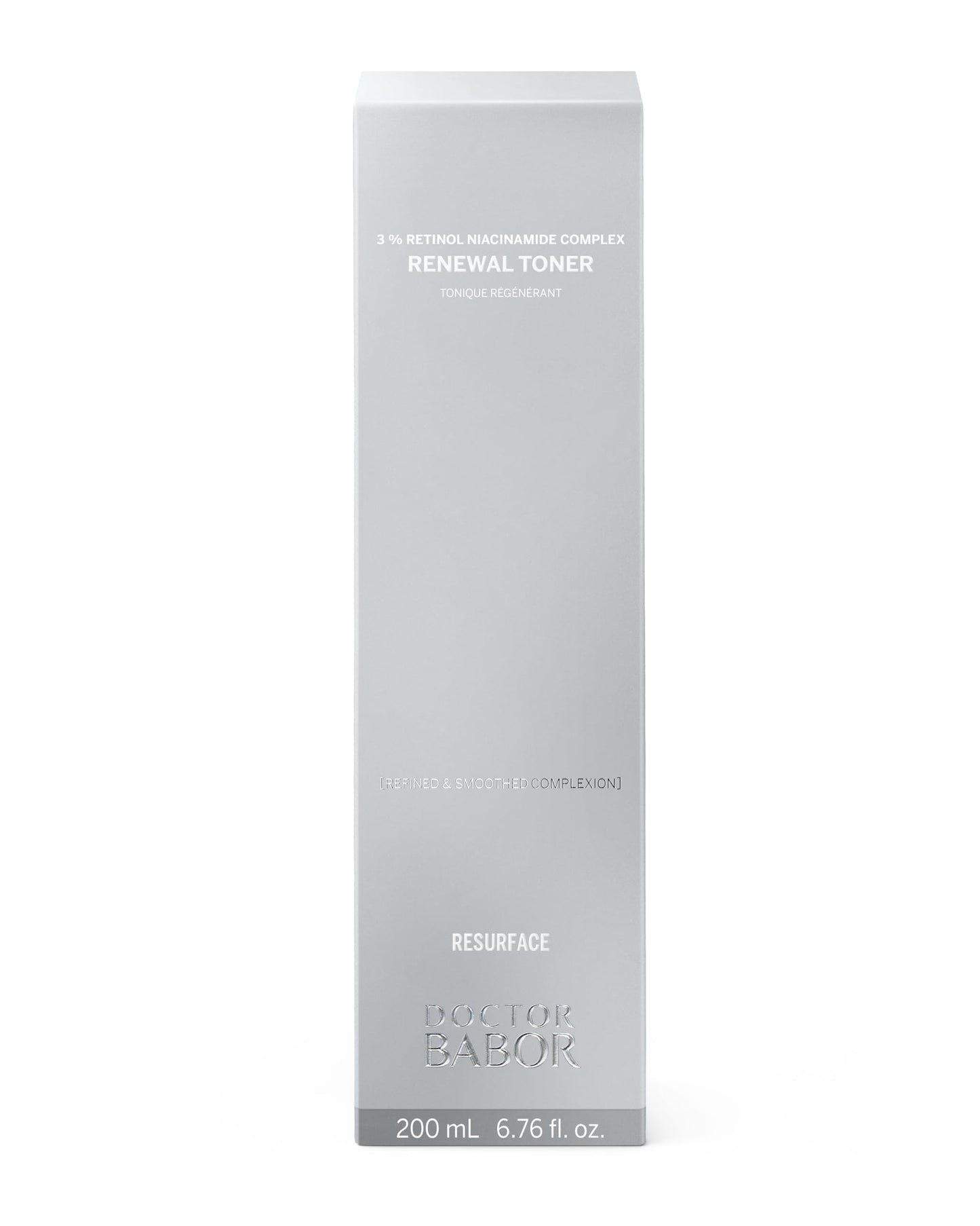 DOCTOR BABOR Renewal Toner, Smoothing & Refining Toner, Rejuvenated Complexion with Retinol & Niacinamides, Even Skin Tone and Texture, 6.76oz