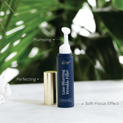 City Beauty Line-Blurring Wrinkle Filler – Spot Solution for Wrinkles & Fine Lines – Smooth, Firm & Hydrated Skin for Face & Neck – Clean Formula with Peptides & Diamond Powder