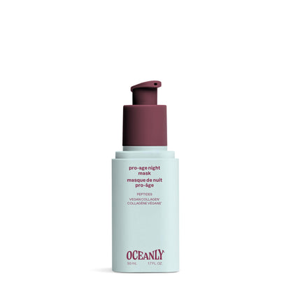 ATTITUDE Overnight Face Mask Anti Aging, With Hyaluronic Acid, Peptides & Collagen, Hydrating for Wrinkles & Fine Lines, Fragrance Free, Dermatologically Tested, EWG Verified, Vegan, 1.7 Fl Oz