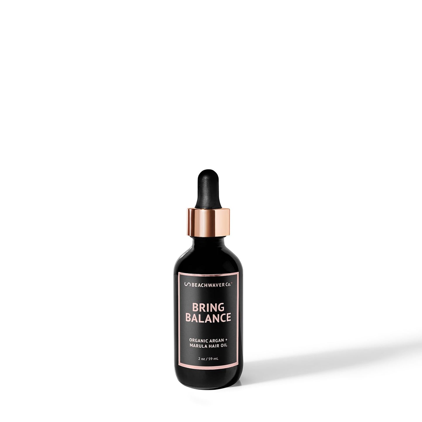 The Beachwaver Co. Bring Balance Organic Argan & Marula Hair Oil (2 Oz) | Vegan, Fragrance-Free Hair Oil Treatment | Only 5 Ingredients: Marula, Jojoba, Black Cumin, Sunflower & Argan Oils