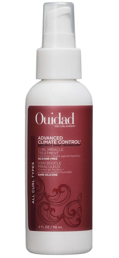 Ouidad Advanced Climate Control Curl Miracle Treatment, Heat Protection & UV Defense, No Heat Required for Glass-like Curls, For All Hair Types, 4 Fl Oz