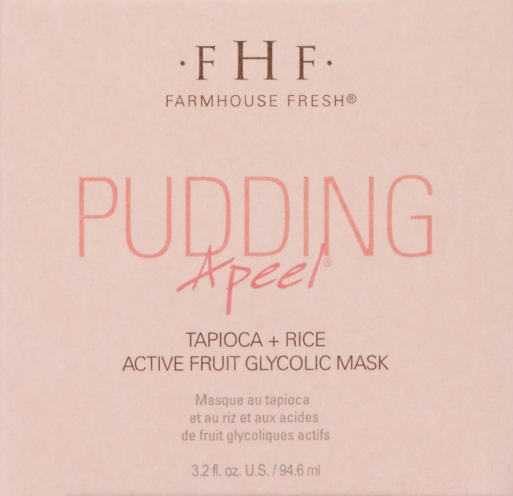 FarmHouse Fresh Pudding Apeel Tapioca Rice Active Fruit Glycolic Mask, 3.2 Fl Oz