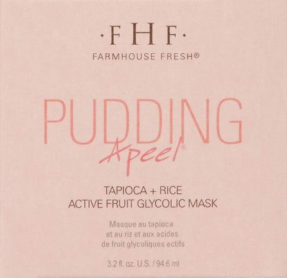 FarmHouse Fresh Pudding Apeel Tapioca Rice Active Fruit Glycolic Mask, 3.2 Fl Oz