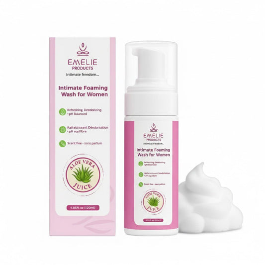 Intimate Foaming Cleanser for Women – pH Balanced Feminine Wash with Calendula, Chamomile & Aloe – Gentle Daily Cleanse for Sensitive Skin, Hydrating & Plant-Based – 4.05 fl oz