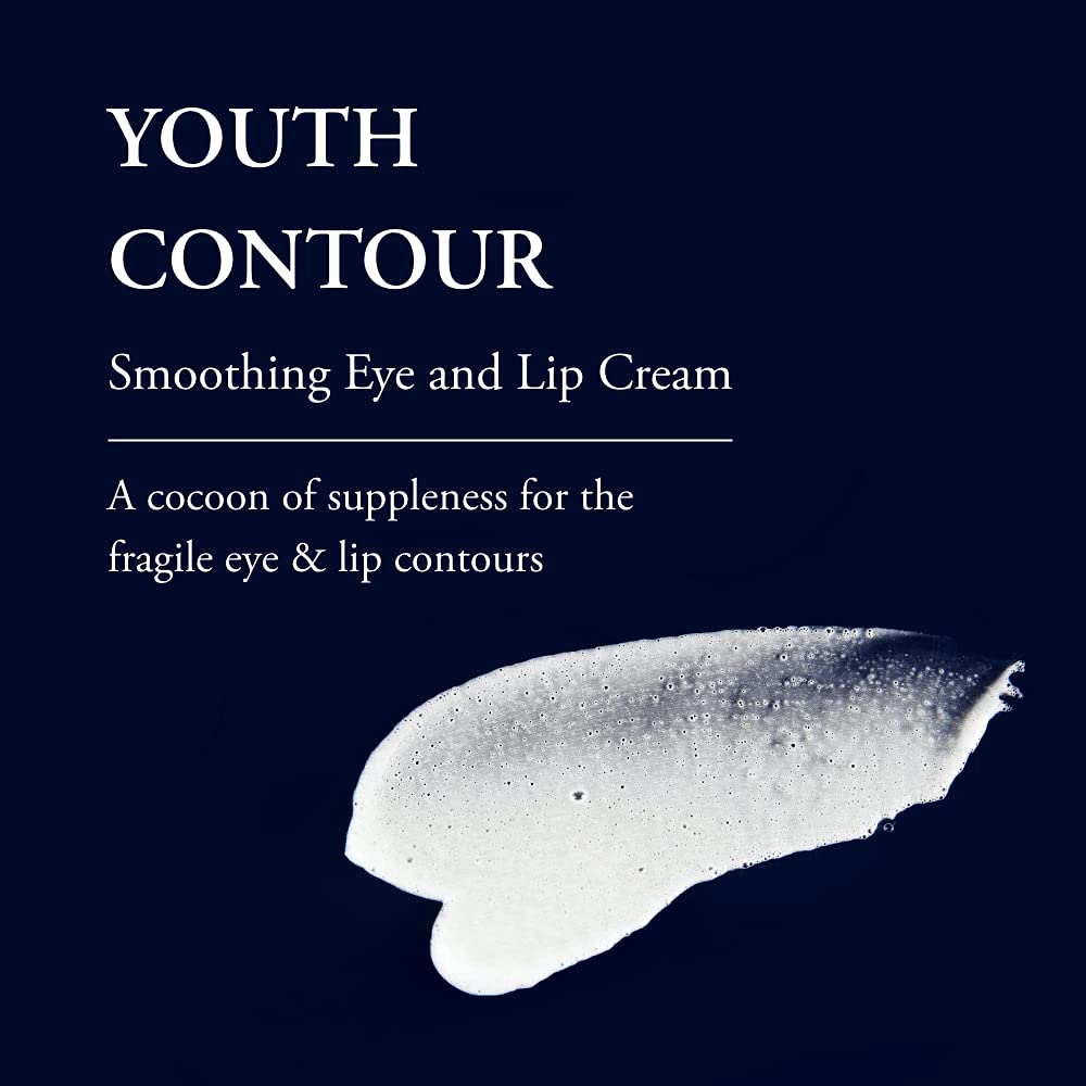 Phytomer Youth Contour Skin Smoothing Eye & Lip Cream | Soothing, Anti-Aging Under Eye Cream for Dark Circles & Puffiness | Reduce Fine Lines & Wrinkles | 15ml