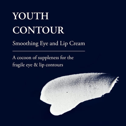 Phytomer Youth Contour Skin Smoothing Eye & Lip Cream | Soothing, Anti-Aging Under Eye Cream for Dark Circles & Puffiness | Reduce Fine Lines & Wrinkles | 15ml