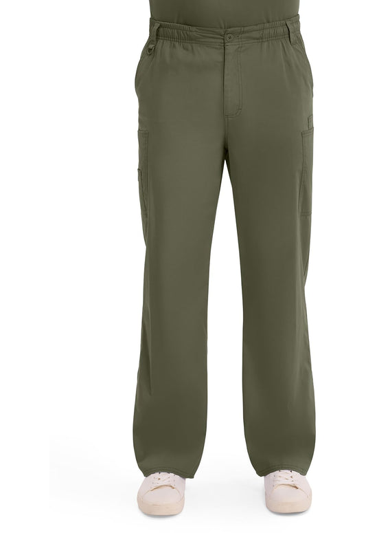 Dickies EDS Signature Cargo Pants for Men, Zip Fly Front Scrub Pant in Soft Brushed Poplin Plus Size - 81006, 5XL, Olive