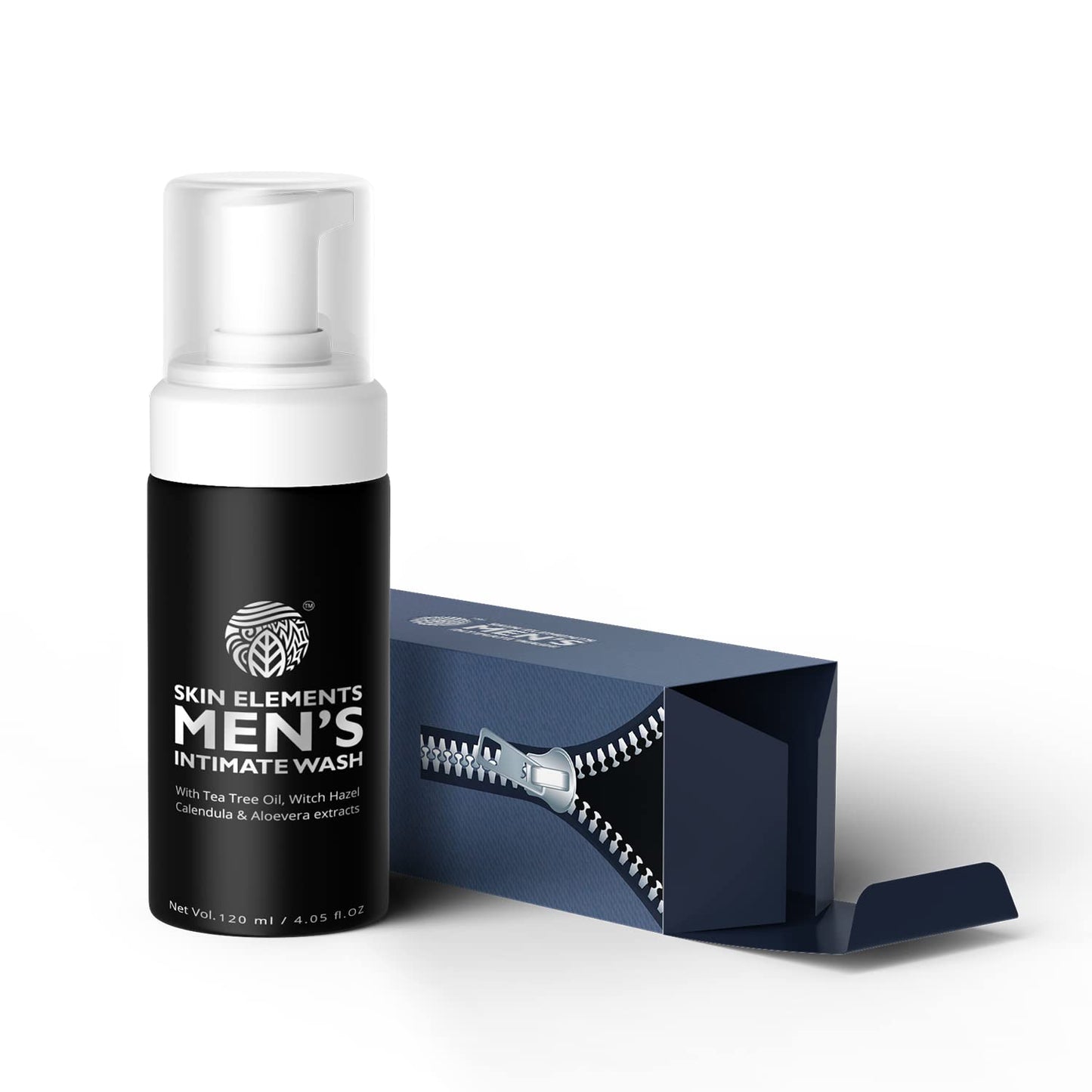 Skin Elements Men's & Women's Intimate Wash Bundle | pH Balanced Foaming Hygiene Wash | Prevents Itching, Irritation & Bad Odor | Pack of 2, 4.05 fl Oz each