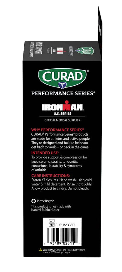 CURAD Performance Series Knee Support, Adjustable with Patella Support Pad, for Tendonitis, Weak, or Injured Knees, Preventative Support for Athletes