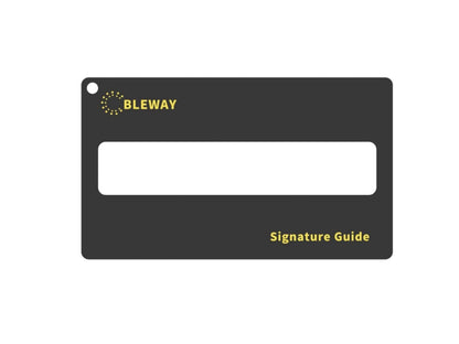 Signature Guide Card for Visually Impaired