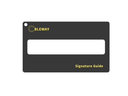 Signature Guide Card for Visually Impaired